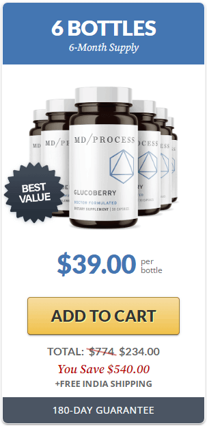 buy glucoberry 6 bottles